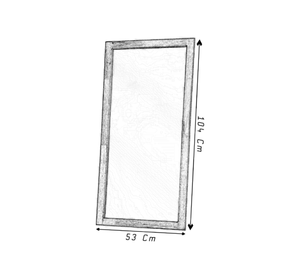 سایز آینه قدی مدرن ومینیمال الینا